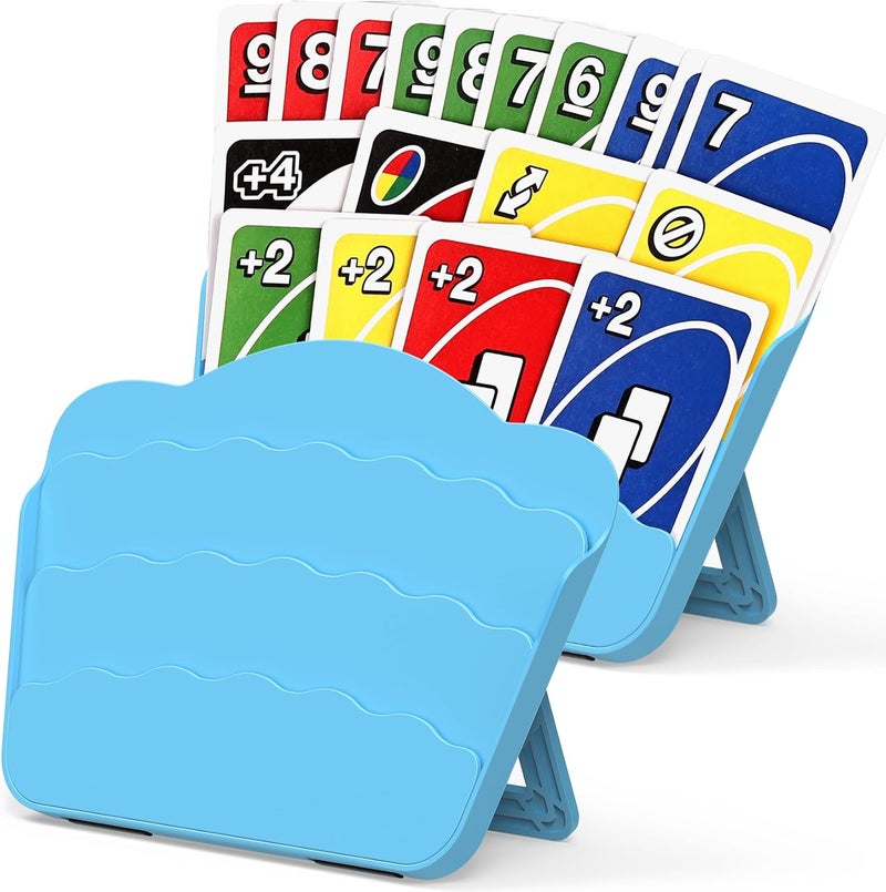 Tenyond Card Holders for Playing Cards - 2 Pack Playing Card Holder w/Foldable Stand for Stocking Stuffer, Travel Games, for Seniors, Little Hand or Arthritis Hand, UNO, Poker, Holidays Game Nights - Image 1